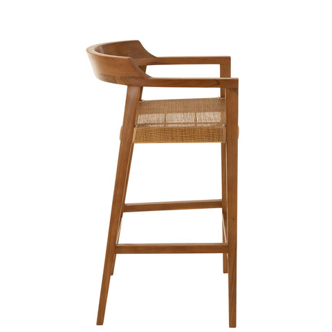 J-Line barstoel Emma Teak - hout - bruin