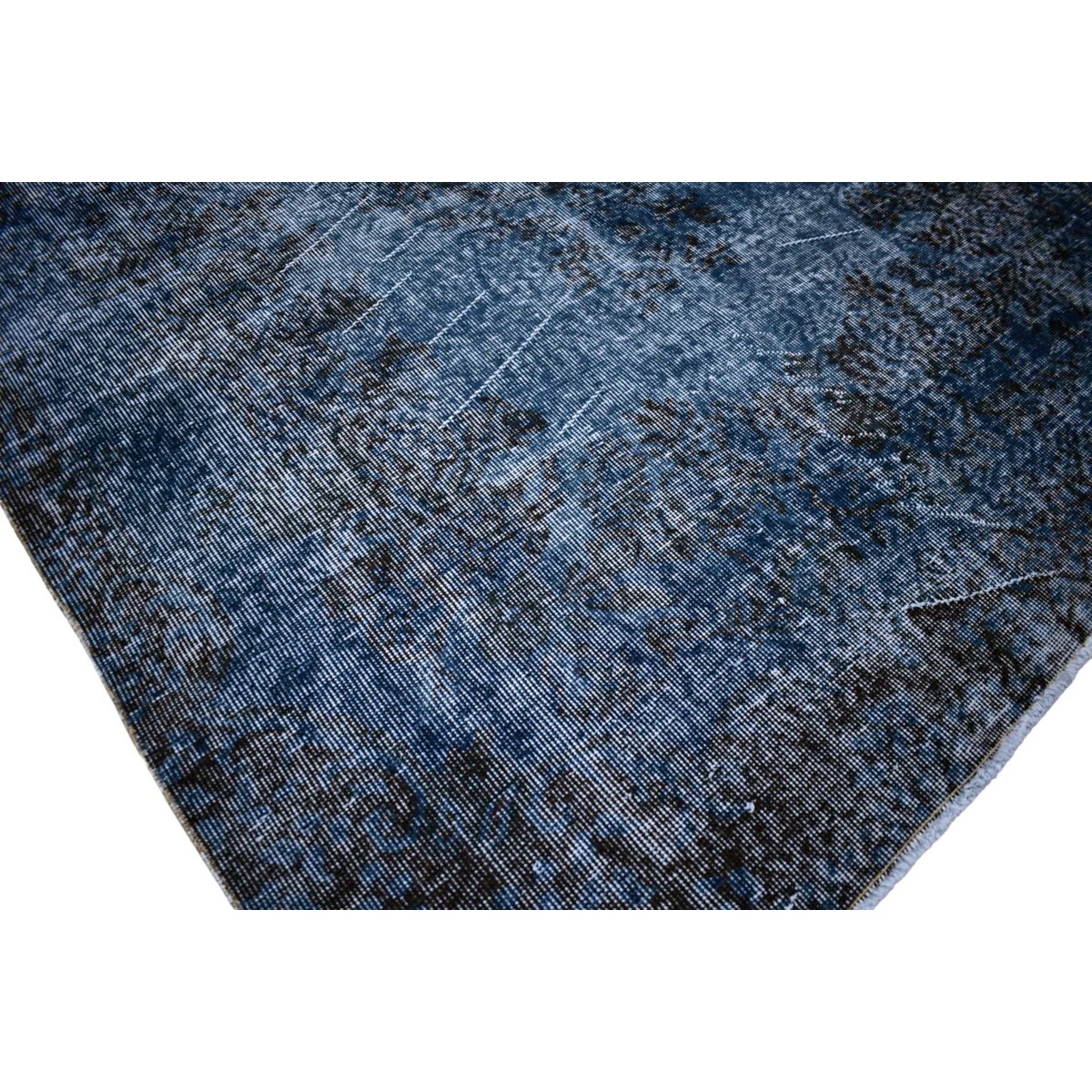 Blauw vintage vloerkleed - 267x164 cm - HANDGEMAAKT