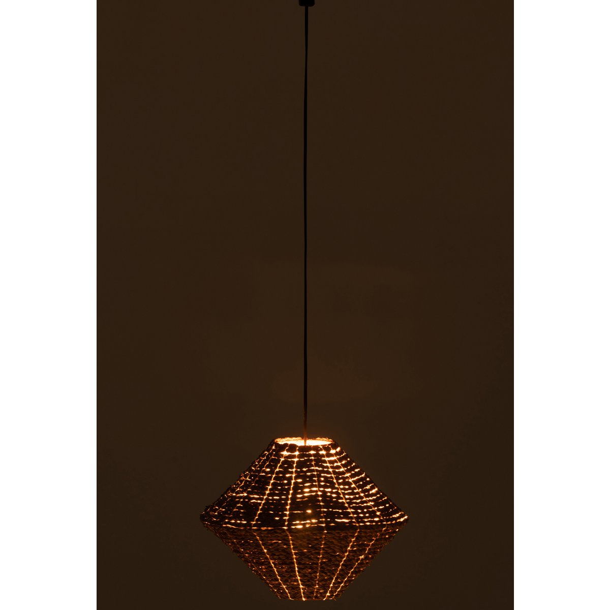 J-Line hanglamp Ufo - zeegras - naturel - small