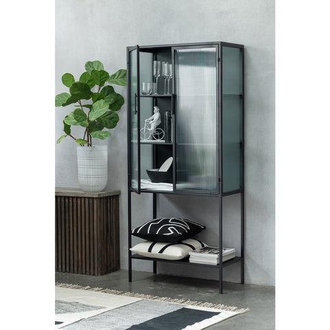 J-Line vaas Rond Geslepen - glas - wit