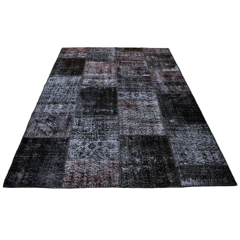 Vintage patchwork vloerkleed - 237x160 cm - HANDGEMAAKT