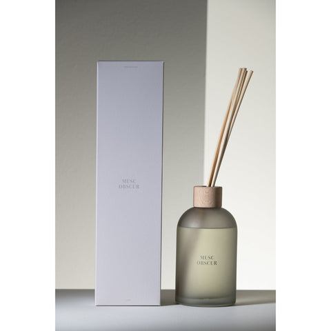 J-Line geurolie + stokjes - Essential Accords - Obscure Musk - blauw