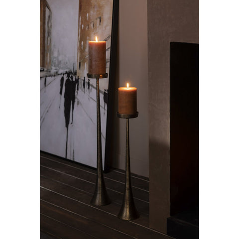 J-Line kandelaar Luky - aluminium - brons - groot