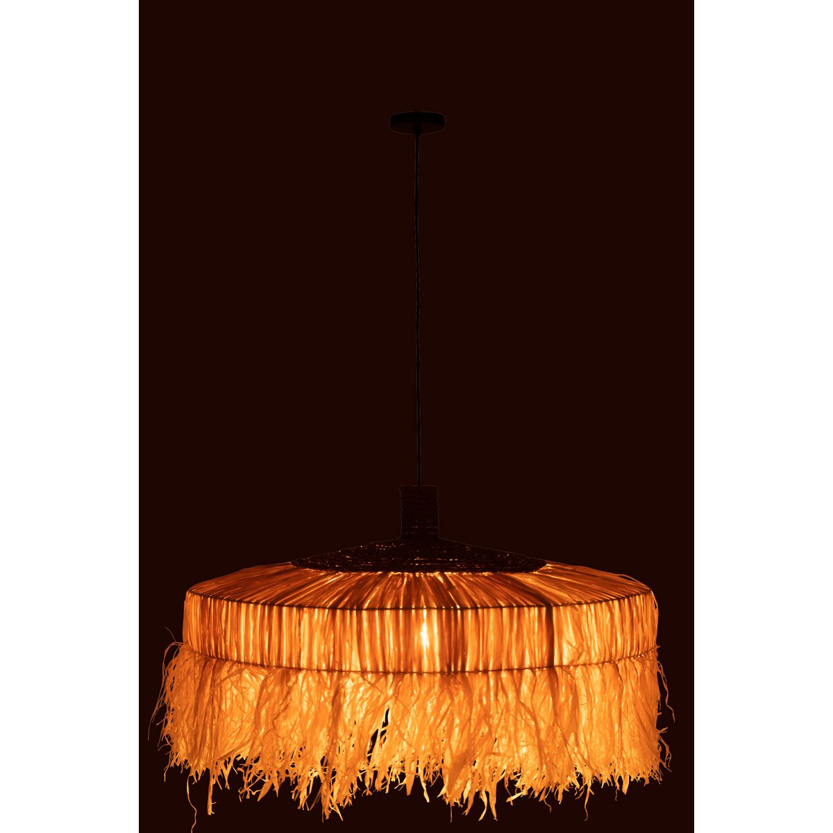 J-Line hanglamp Rond - jute - naturel