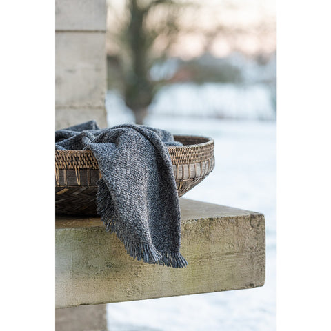 J-Line schalen Rond - rotan - zwart