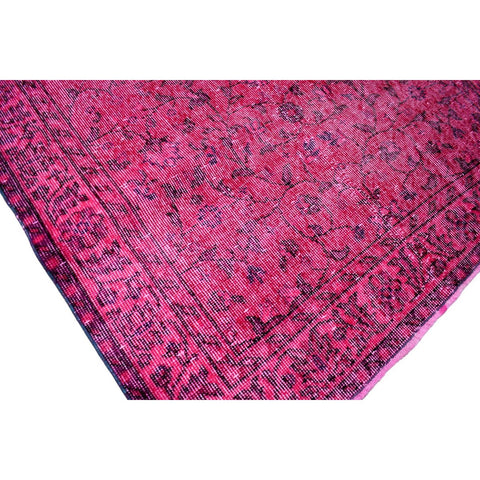 Roze vintage vloerkleed - 210x115 cm - HANDGEMAAKT