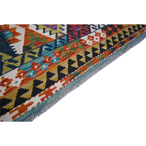 Kleurrijke kelim - 246x180 cm - HANDGEMAAKT