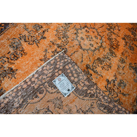 Oranje vintage vloerkleed - 218x112 cm - HANDGEMAAKT