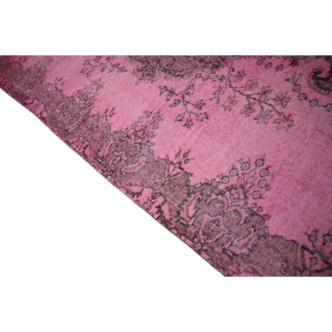 Roze vintage vloerkleed - 257x170 cm - HANDGEMAAKT