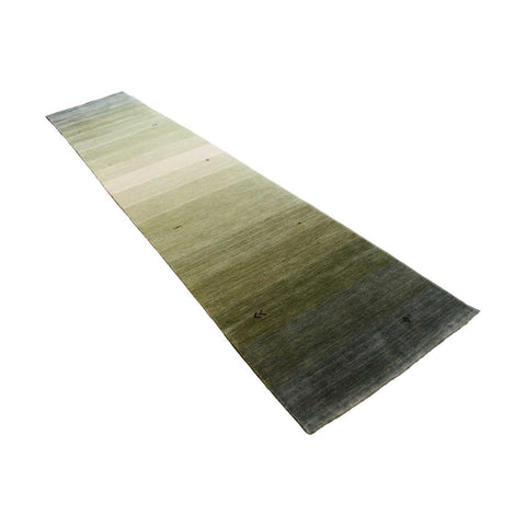 Gabbeh loper groen - 340x82 cm - HANDGEMAAKT