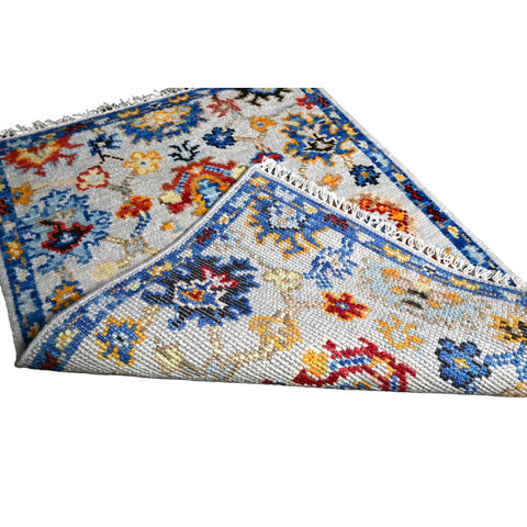 Beige Azeri vloerkleed - 94x67 cm - HANDGEMAAKT