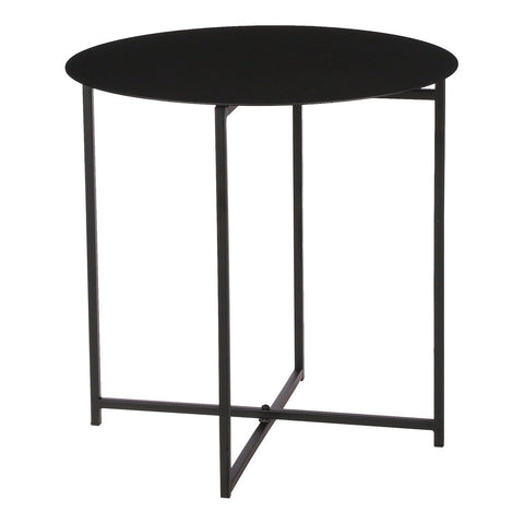 Mikki Bijzettafel - H40 x Ø40 cm - Zwart