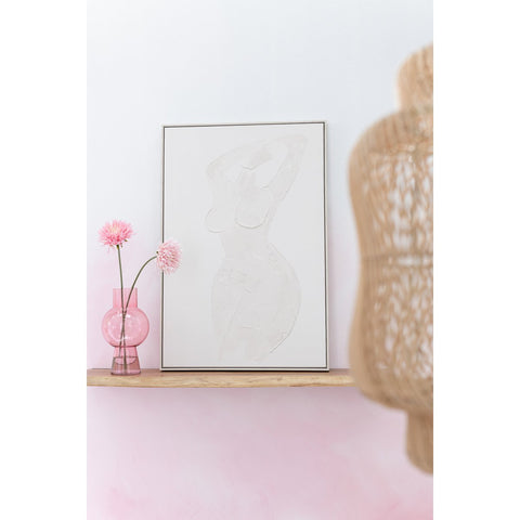 J-Line schilderij Vrouw Abstract - canvas/verf - wit