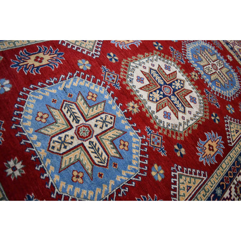 Rood kazak vloerkleed - 271x185 cm - HANDGEMAAKT