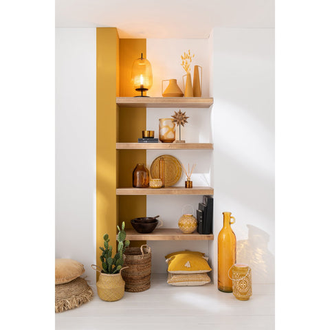J-Line vaas Fles Cilinder - glas - oker