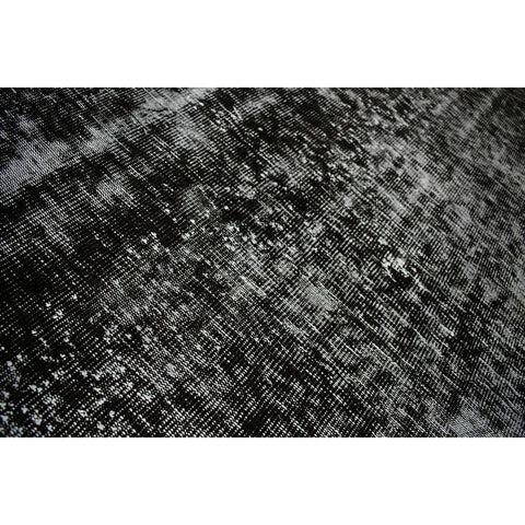 Zwart vintage vloerkleed - 230x152 cm - HANDGEMAAKT - HANDGEMAAKT