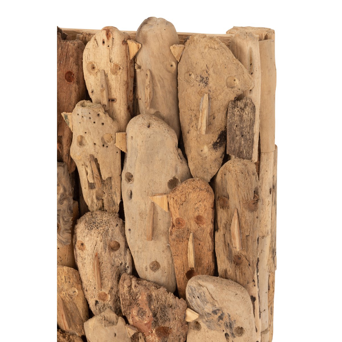 J-Line wanddecoratie Familie Portret - hout - naturel - small