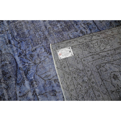 Blauw vintage vloerkleed - 273x160 cm - HANDGEMAAKT