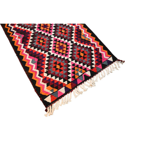 Extra lange Kurdi loper - 375x90 cm - HANDGEMAAKT