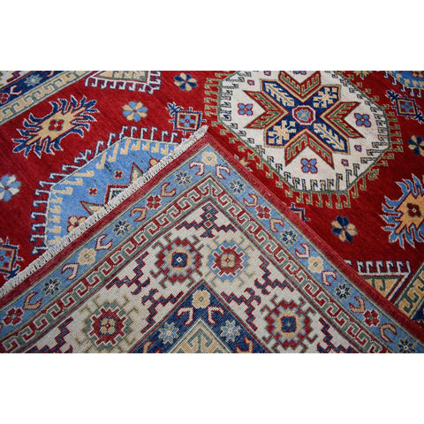 Rood kazak vloerkleed - 271x185 cm - HANDGEMAAKT