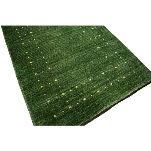 Groene Gabbeh loper - 344x80 cm - HANDGEMAAKT