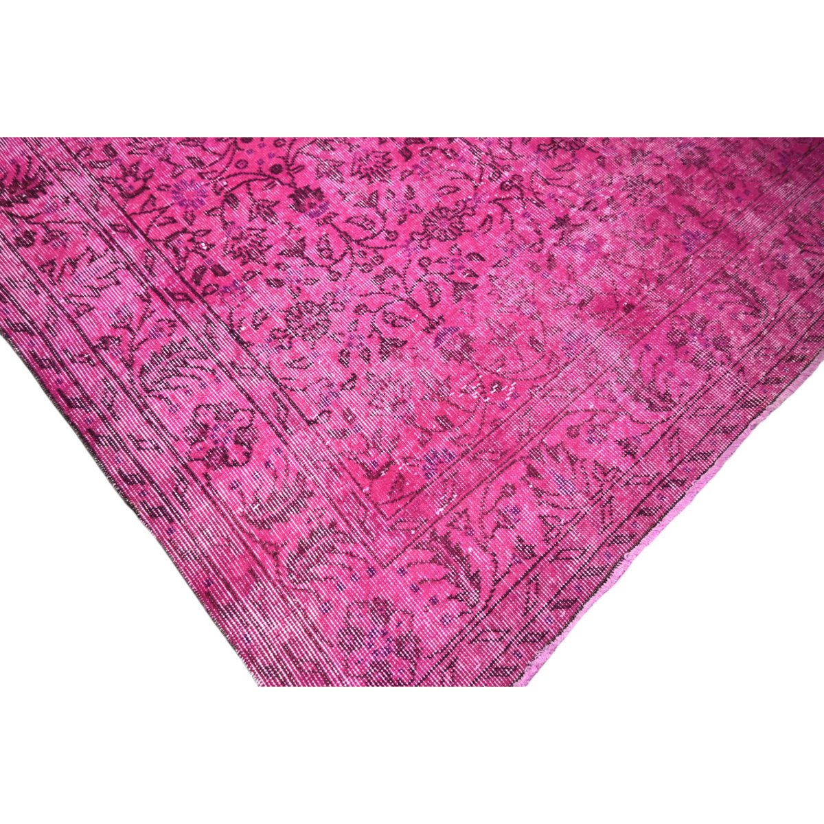 Roze vintage vloerkleed - 250x152 cm - HANDGEMAAKT