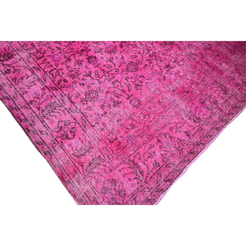 Roze vintage vloerkleed - 250x152 cm - HANDGEMAAKT