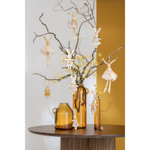 J-Line vaas Fles Cilinder - glas - oker