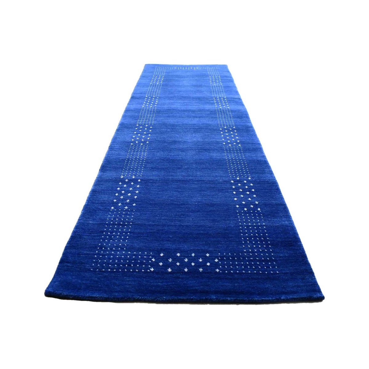 Blauwe Gabbeh loper - 284x80 cm - HANDGEMAAKT