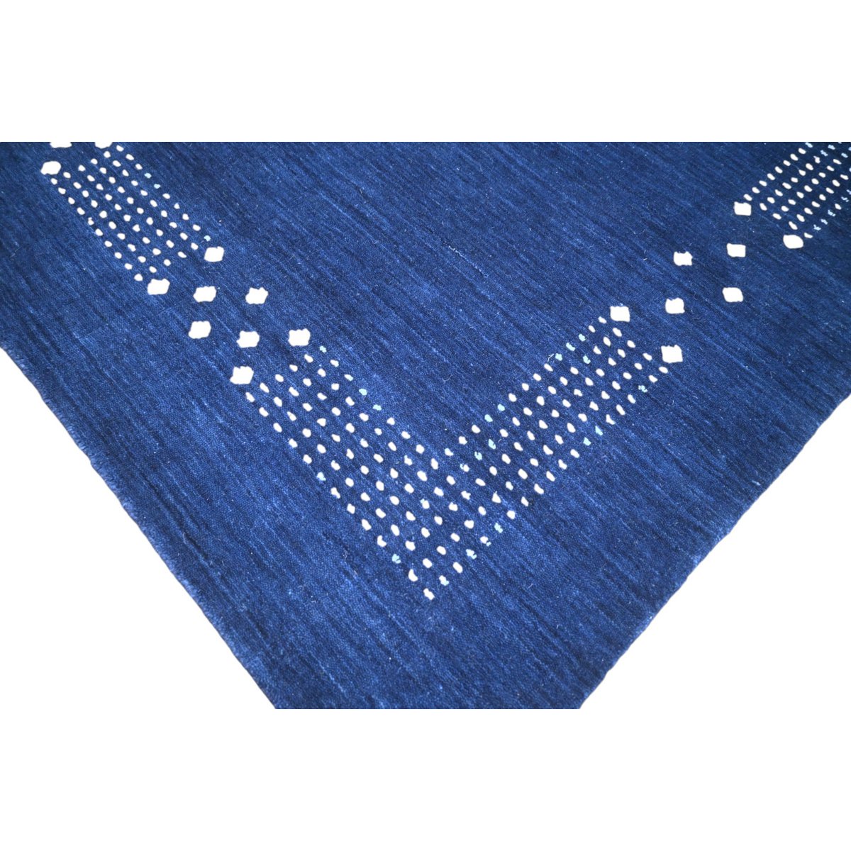 Blauw Gabbeh vloerkleed - 215x140 cm - HANDMADE