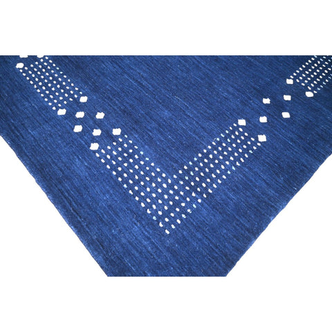 Blauw Gabbeh vloerkleed - 215x140 cm - HANDMADE