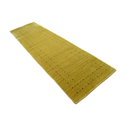 Goud gele Gabbeh loper - 285x80 cm - HANDGEMAAKT