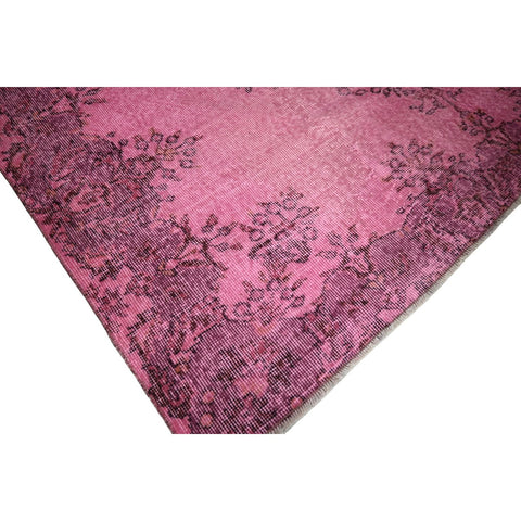 Roze vintage vloerkleed - 290x195 cm - HANDGEMAAKT