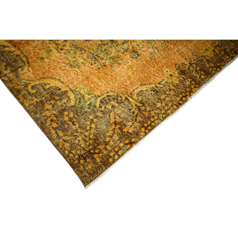 Geel vintage vloerkleed - 283x167 cm - HANDGEMAAKT