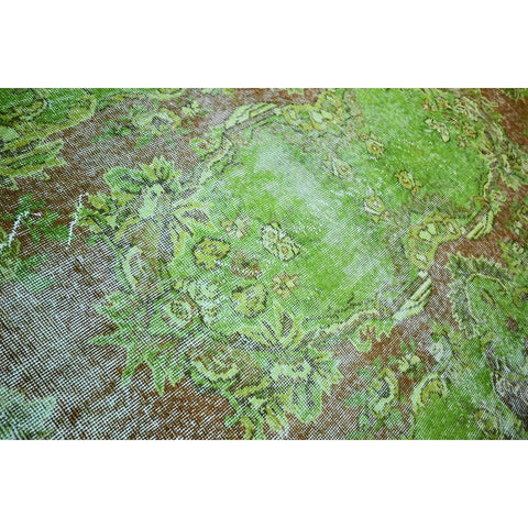 Groen vintage vloerkleed - 302x174 cm - HANDGEMAAKT