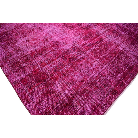 Roze vintage vloerkleed - 312x205 cm - HANDGEMAAKT