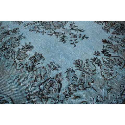 Blauw vintage vloerkleed - 298x174 cm - HANDGEMAAKT