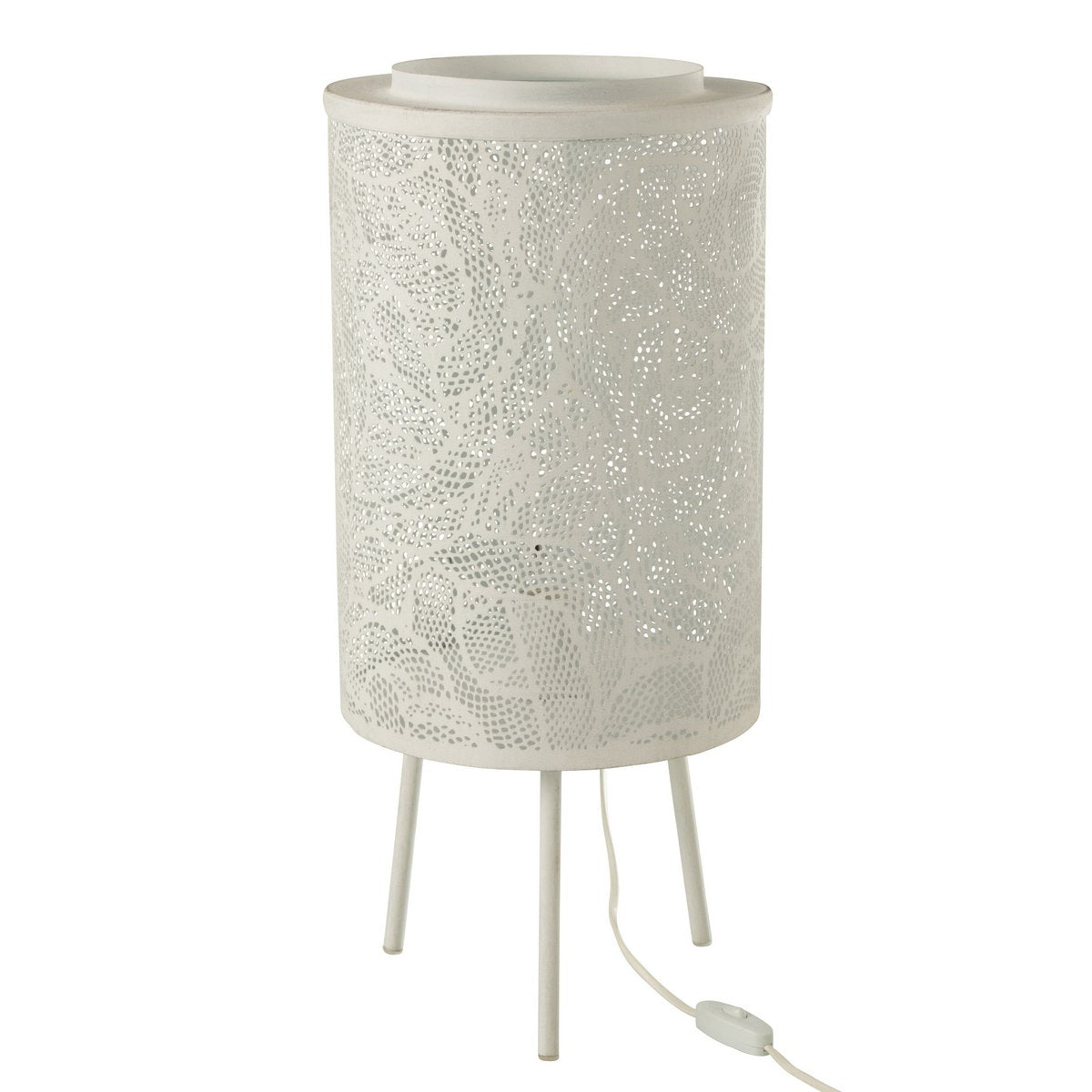 J-Line lamp Geperforeerd - metaal - wit