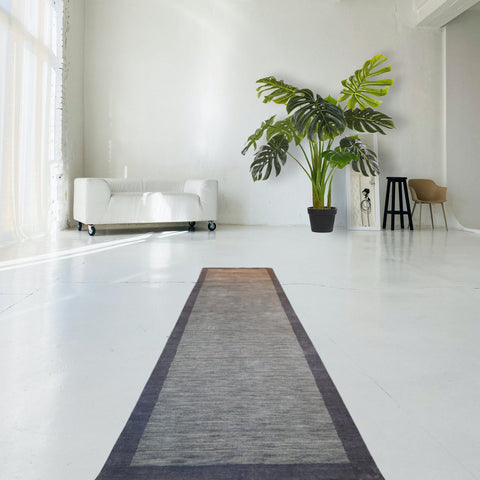 Grijs Gabbeh Loper - 314x83 cm - HANDGEMAAKT