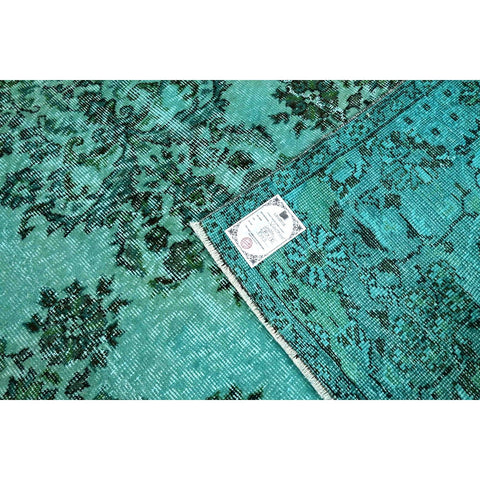 Turquoise vintage vloerkleed - 270x170 cm - HANDGEMAAKT