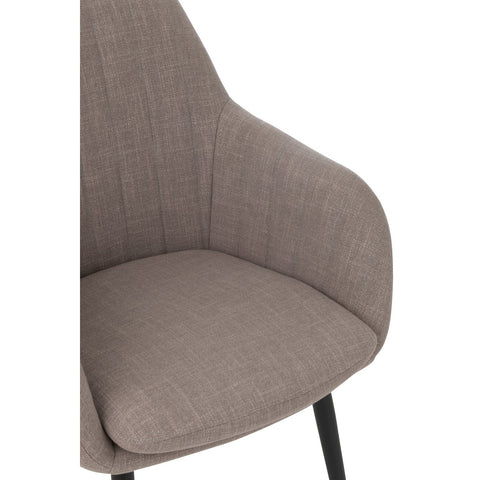 J-Line Stoel Miles Staal/Schuim Taupe