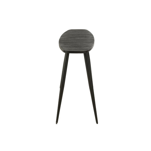 J-Line console Ovaal - hout - zwart