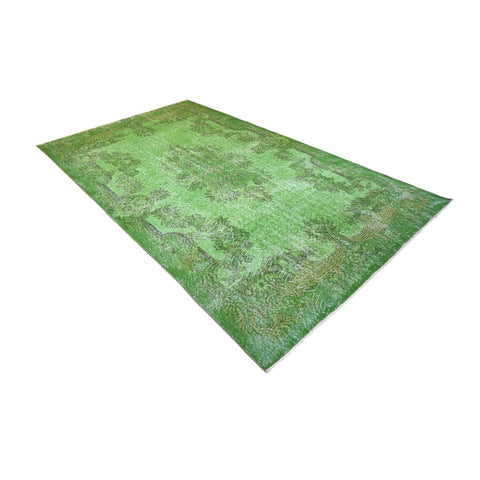 Groen vintage vloerkleed - 292x170 cm - HANDGEMAAKT