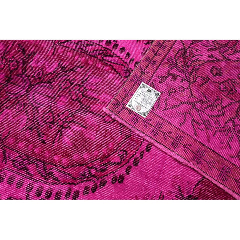 Roze vintage vloerkleed - 285x188 cm - HANDGEMAAKT
