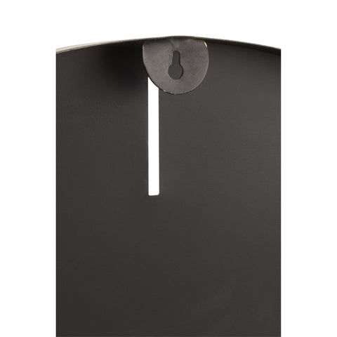 J-Line Rond klok - metaal - donkergrijs - L - Ø 76.5 cm