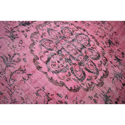 Roze vintage vloerkleed - 234x128 cm - HANDGEMAAKT