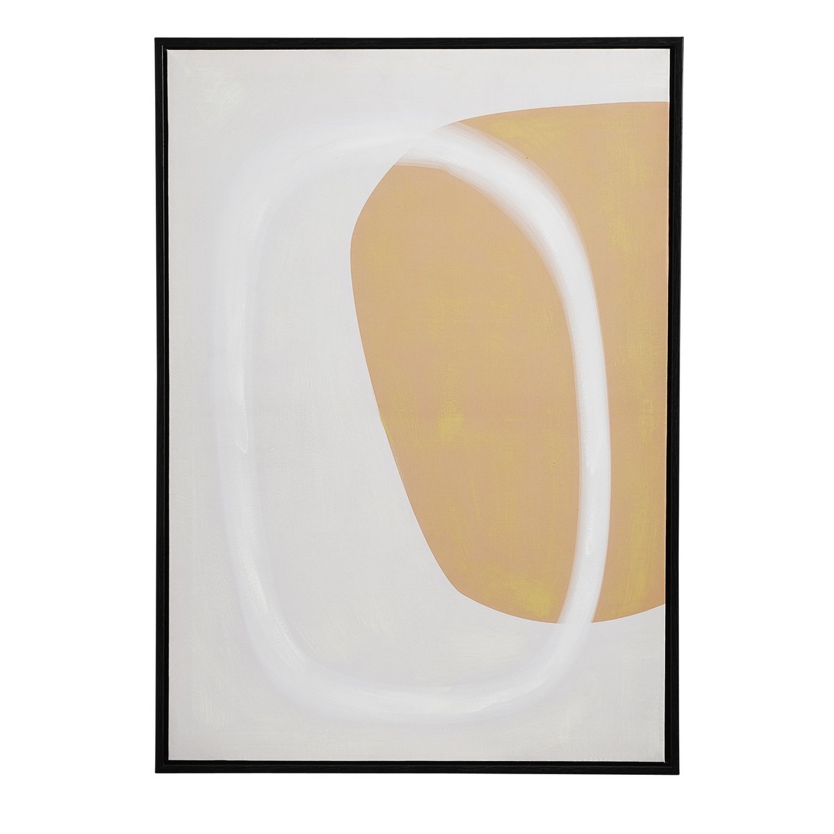 Muurdecoratie Cirkel - L50 x H70 cm - Canvas - Zwart