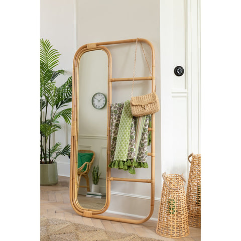 J-Line lantaarn Anais - rotan - naturel - small