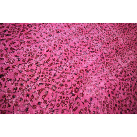 Roze vintage vloerkleed - 260x150 cm - HANDGEMAAKT