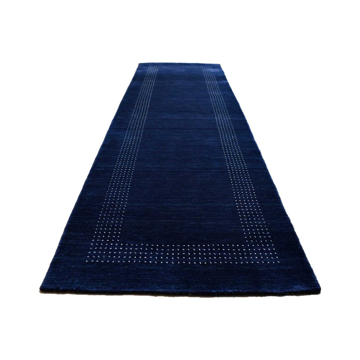 Blauwe Gabbeh loper - 285x83 cm - HANDGEMAAKT